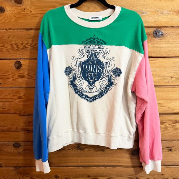 Daydreamer Royal Paris Hotel Colorblock Crew Size XL - Picture 2 of 7